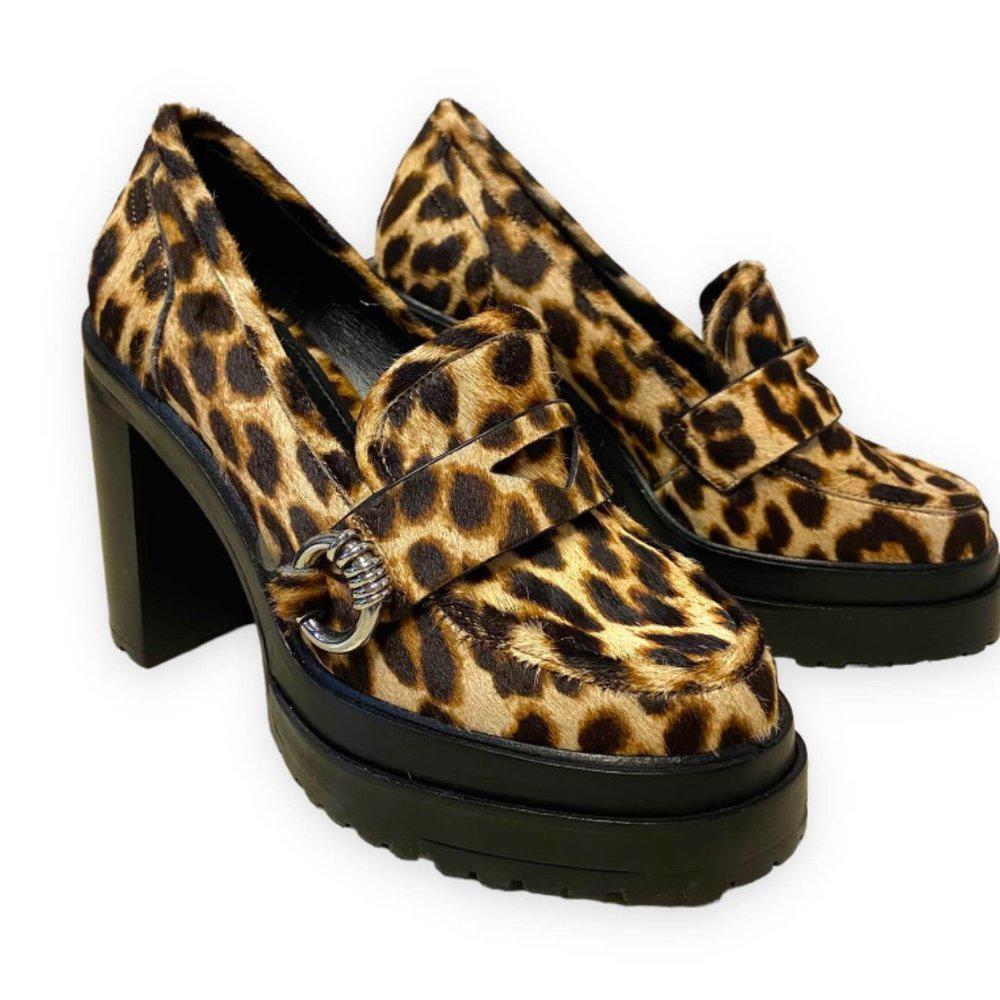Gianni Bini Maxxwelle Leopard Print Platform Block Heel Women's Size 6M - NWT - Picture 8 of 8
